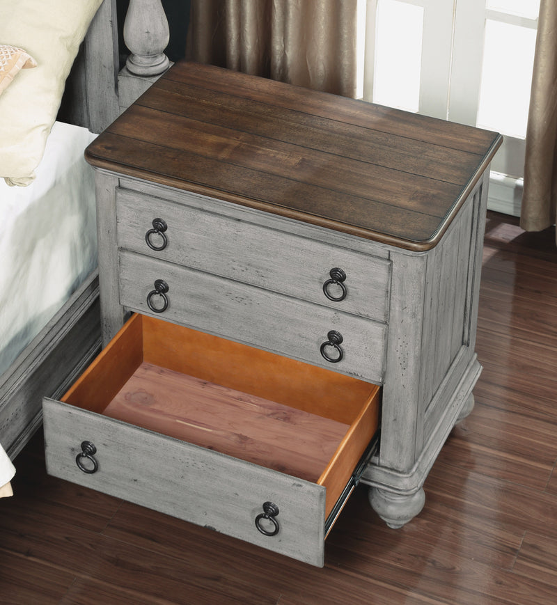 Plymouth - Nightstand - Gray