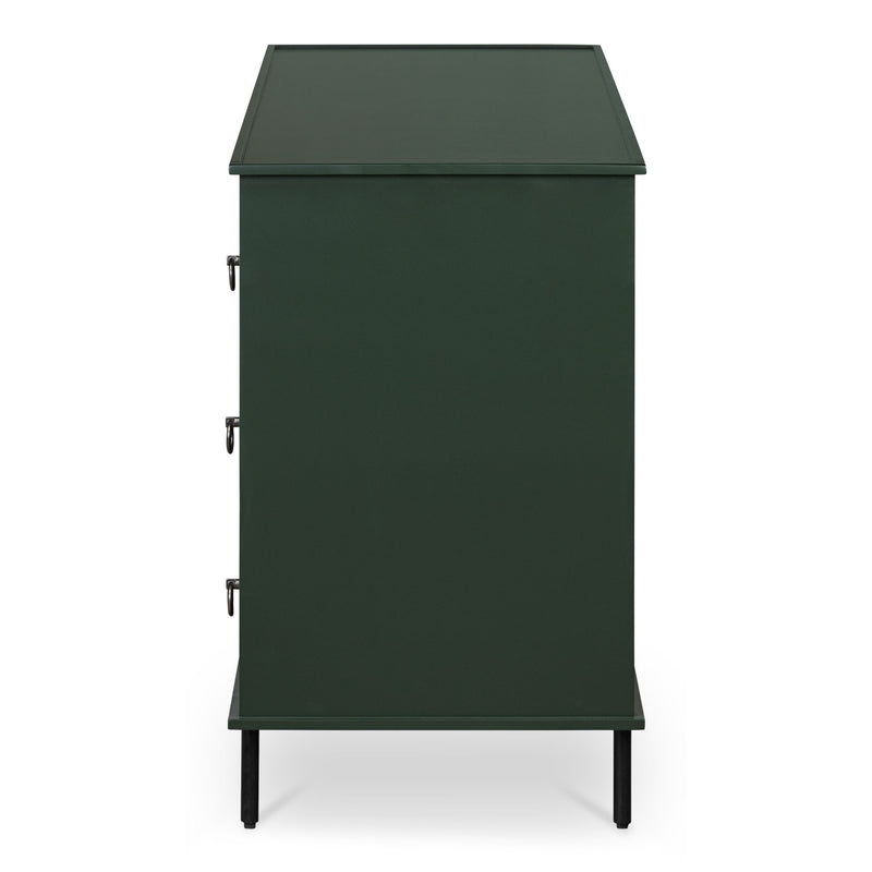 Reagan - 6 Drawer Dresser - Deep Green