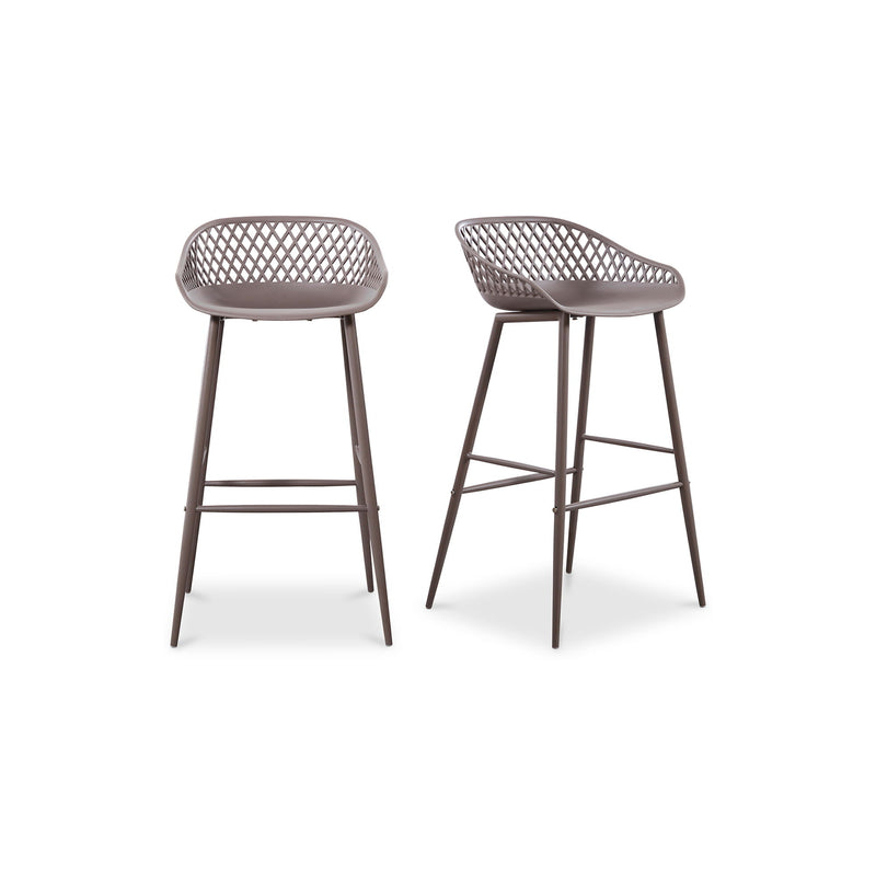 Piazza - Outdoor Barstool (Set of 2) - Gray