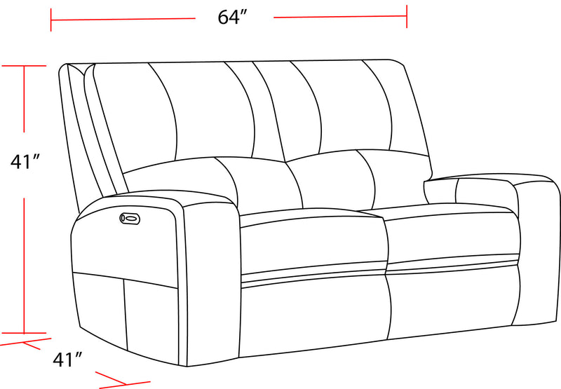 Swift - Power Loveseat