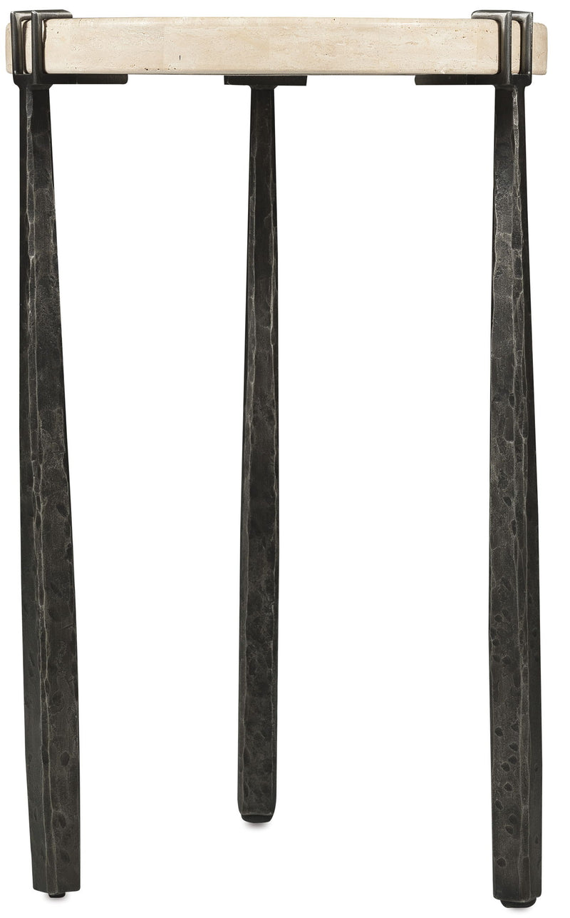 Driftwood - Metal Spot Table - Beige / Gray