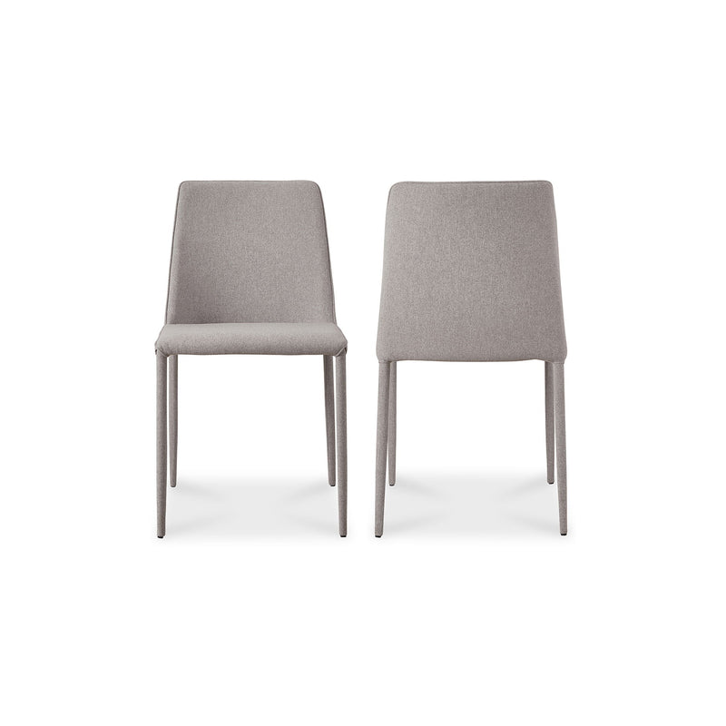 Nora - Fabric Dining Chair (Set of 2) - Light Gray