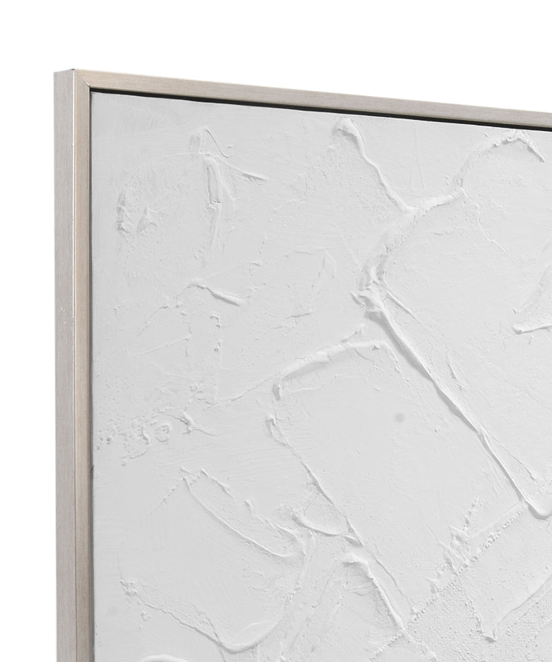 Paradisio Framed Canvas - White