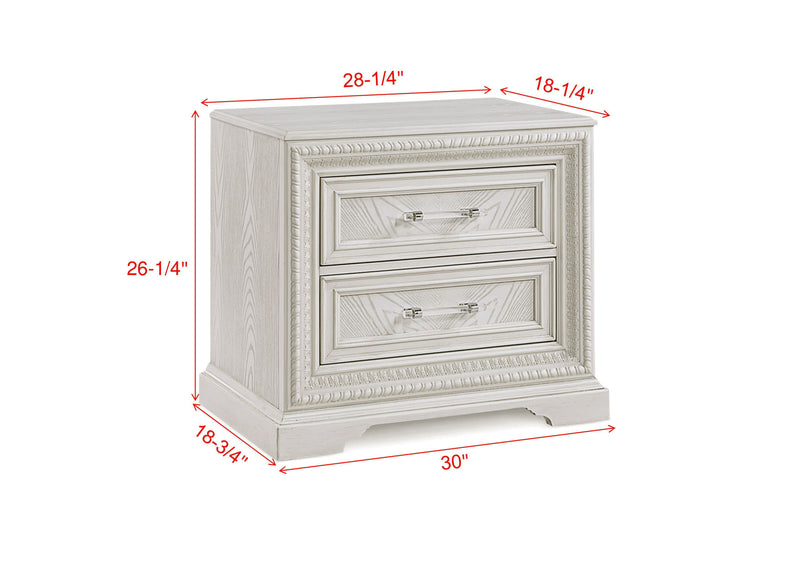 Alexandria - Accent Nightstand - White