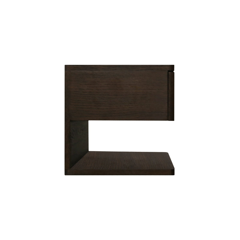 Jonah - Floating Nightstand - Dark Brown