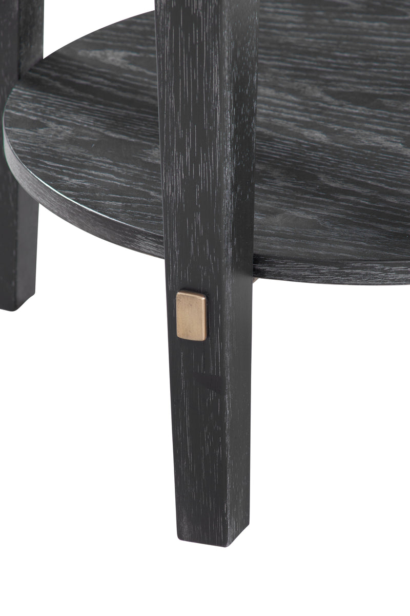 Whitfield - Round End Table - Black