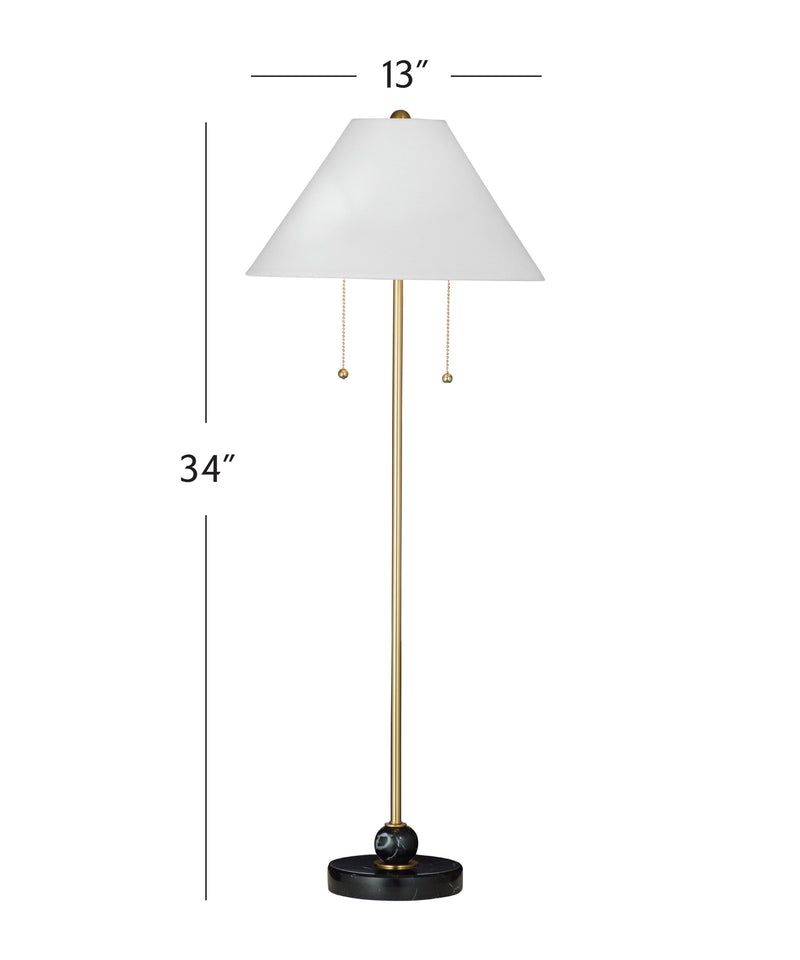 Winfield - Table Lamp - White / Brass