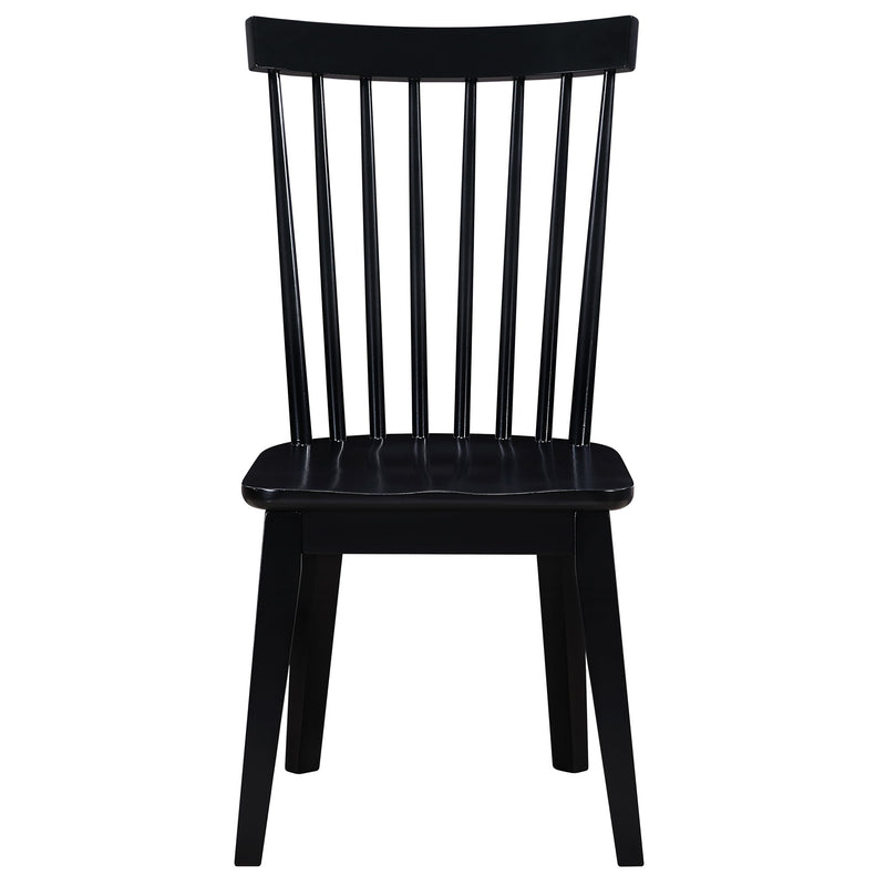 Vaughn - Shaker Spindle Dining Chair - Black