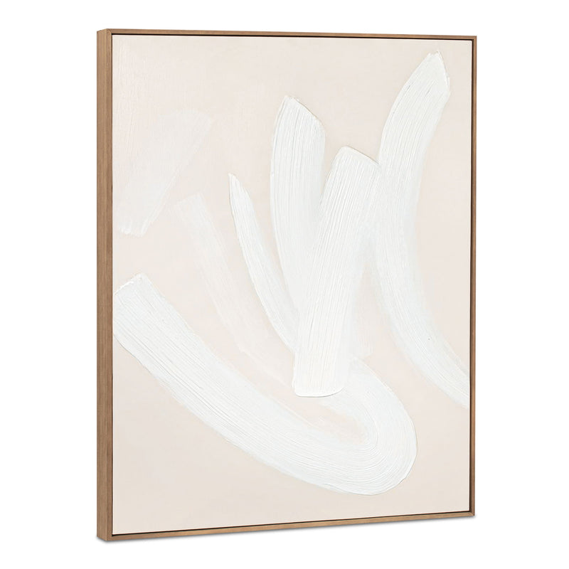 Chorus - Framed Painting - Beige