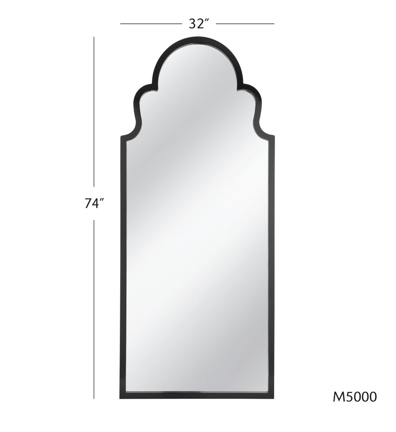 Elberta - Floor Mirror - Black