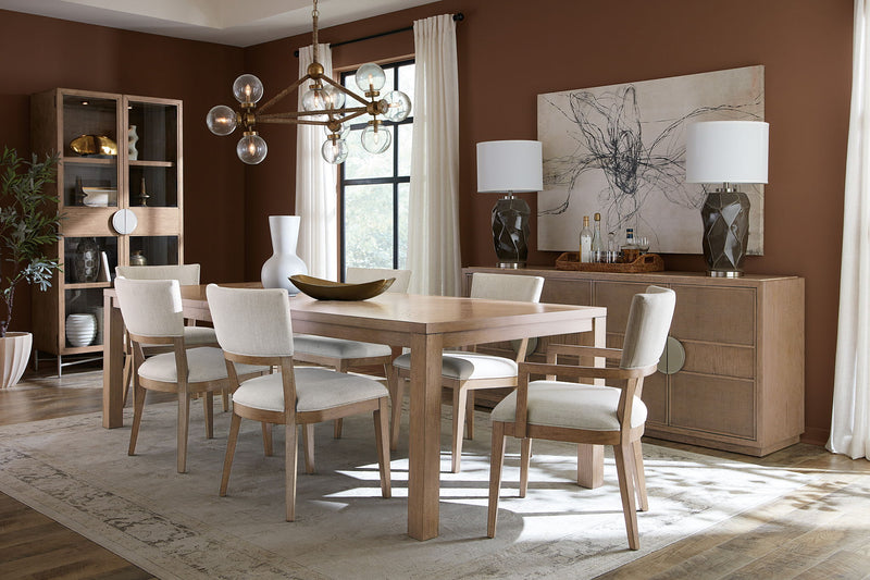 Sonnet - Dining Credenza - Dark Gray / Light Brown