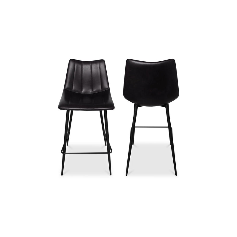 Alibi - Counter Stool (Set of 2) - Matte Black