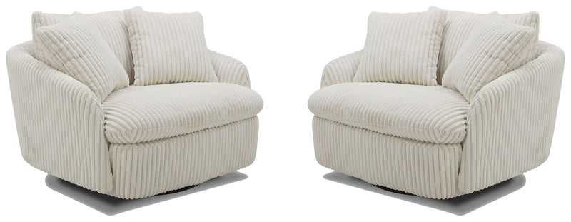 Boomer - Large Swivel Chair with 2 Pillows