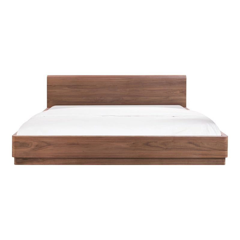 Round Off - Queen Bed - Natural Walnut