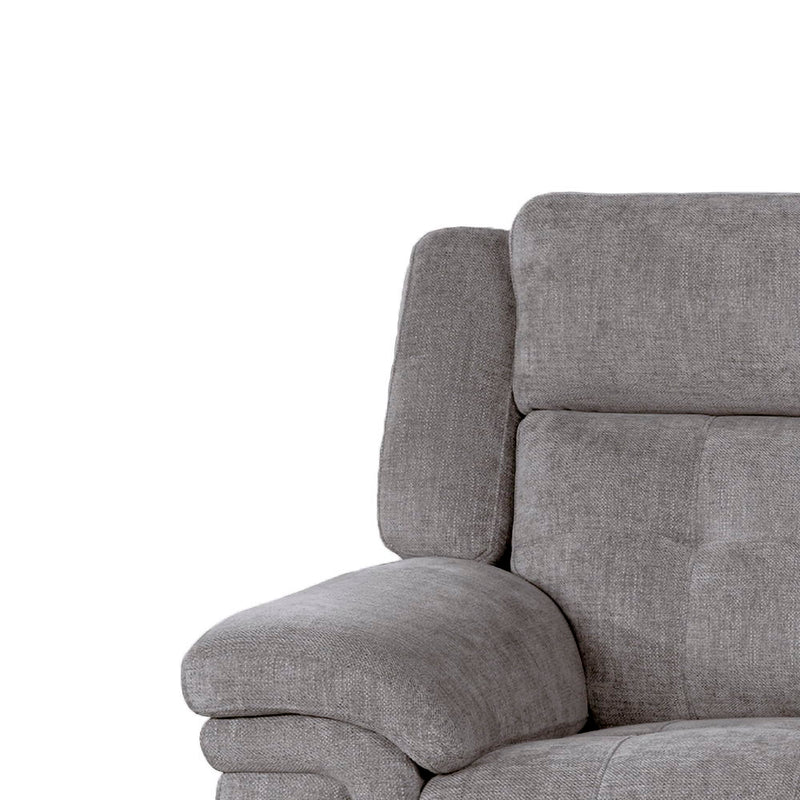 Richland - Power Reclining Console Loveseat - Bristol Gray