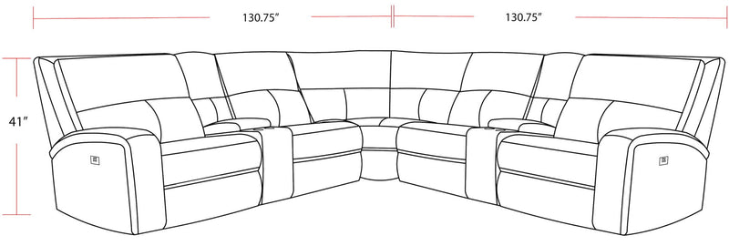 Polaris - Modular Power Reclining Sectional