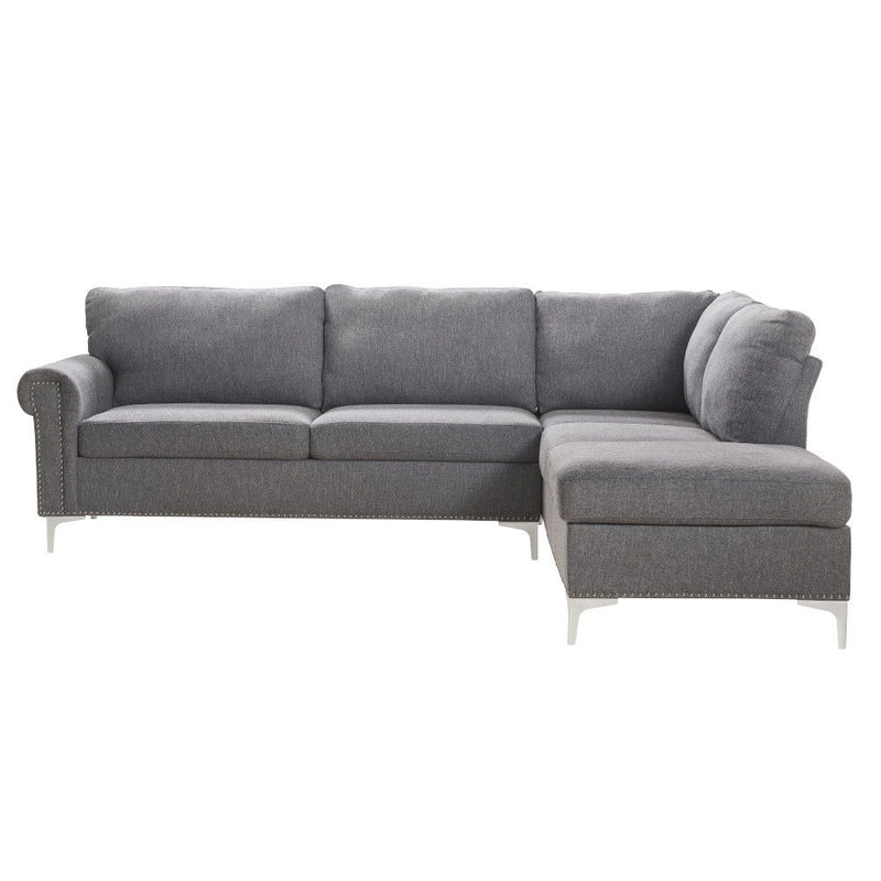 Melvyn - Sectional Sofa - Gray Fabric