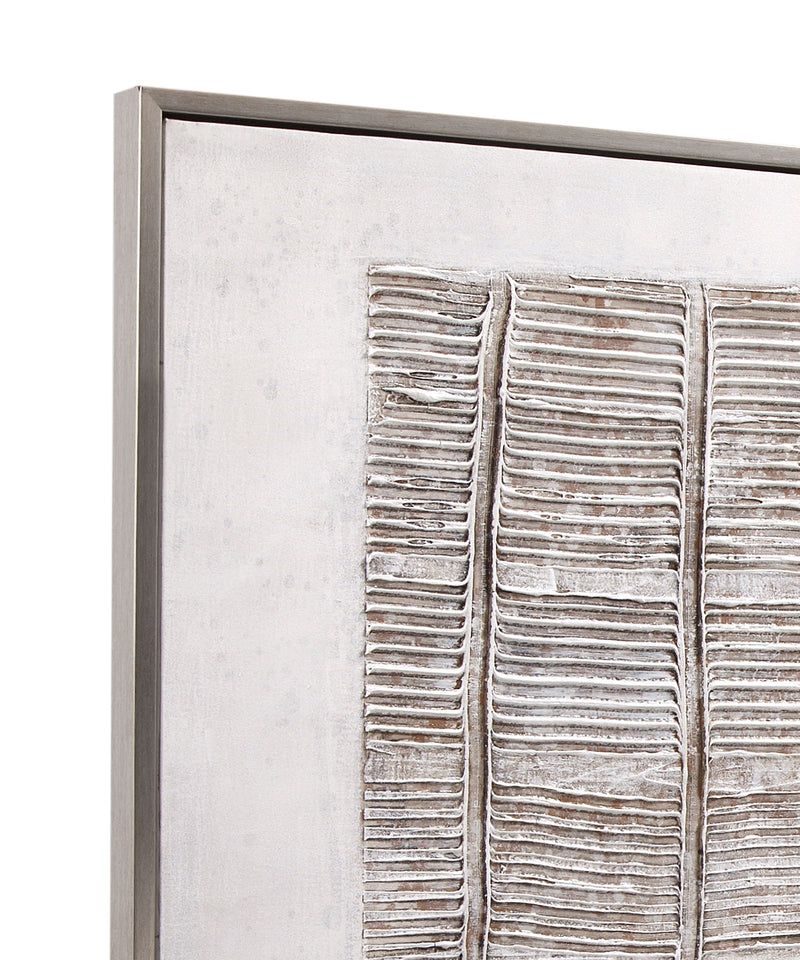 Counted Days Framed Canvas - Beige / White