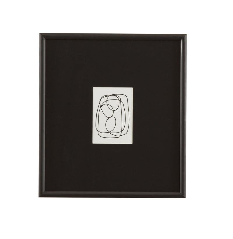 Form Study X Framed Print - Black