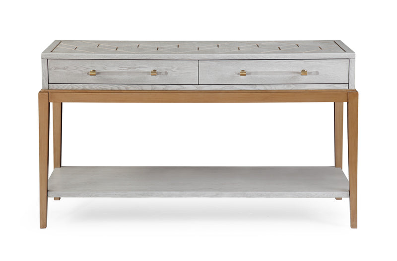 Perrine - Console Table - Silver / Gold
