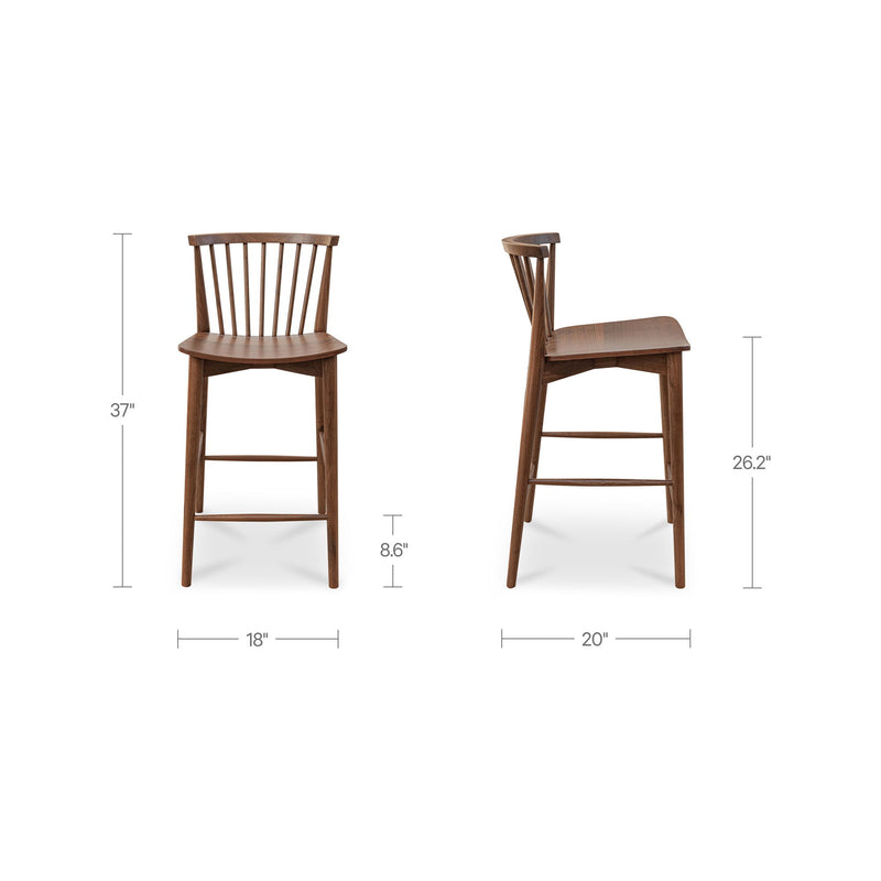 Marley - Counter Height (24"-27") - Walnut