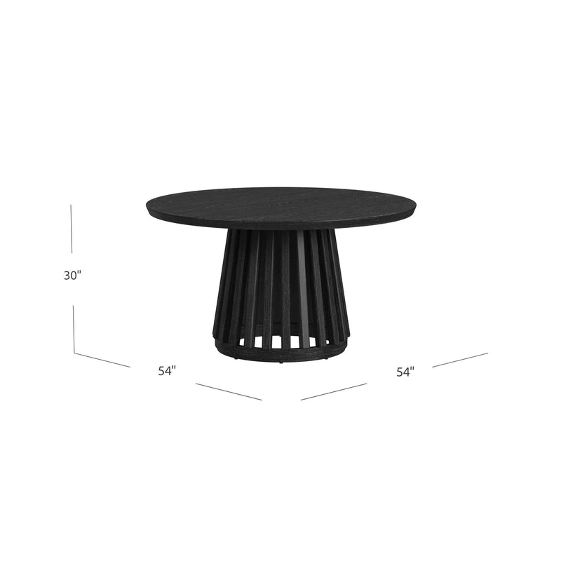 Mateo - Round Dining Table - Black
