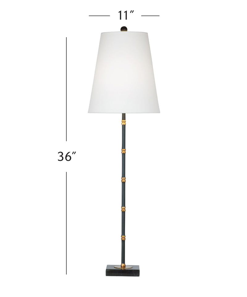 Alamance - Table Lamp - Black / White