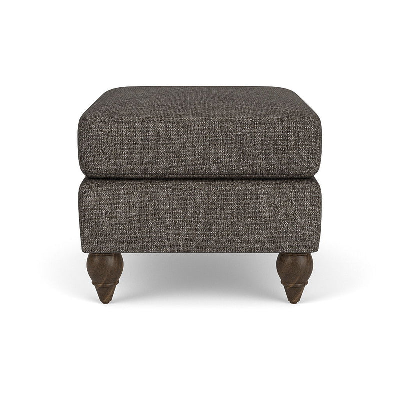 Moxy - Fabric Ottoman, Round Turned Legs