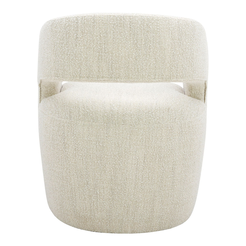 Barrow - Rolling Dining Chair - White Mist