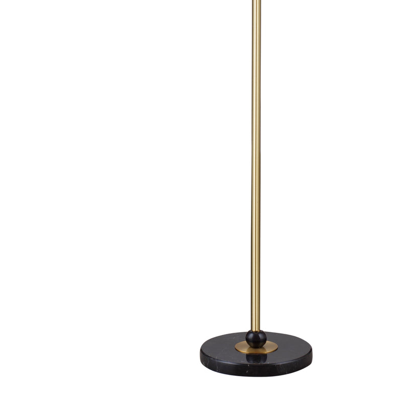 Lenor - Floor Lamp - White / Brass
