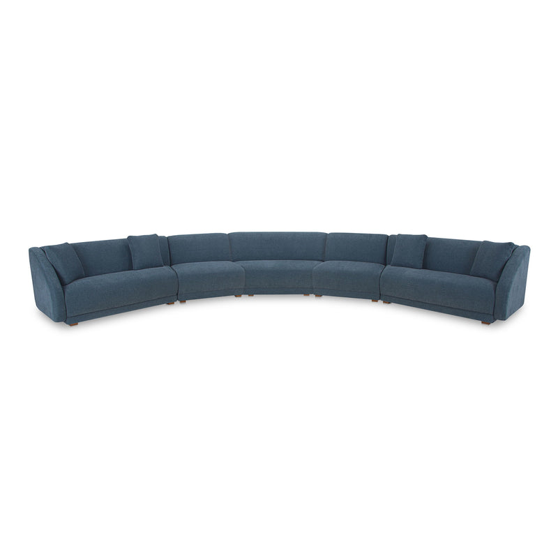 Fraser - 5 Piece Modular Sectional - Deep Blue