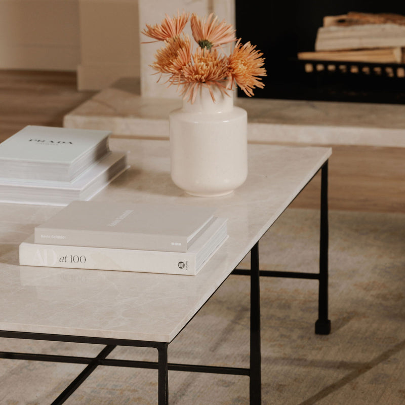 River - Coffee Table - Botticino Beige