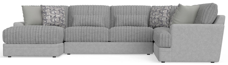 Titan - Sectional With Comfort Coil Seating And Accent Pillows Included