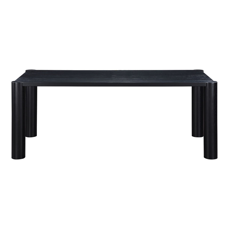 Post - Small Dining Table - Black Oak