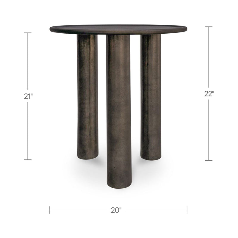 Deacon - Outdoor Side Table - Deep Bronze
