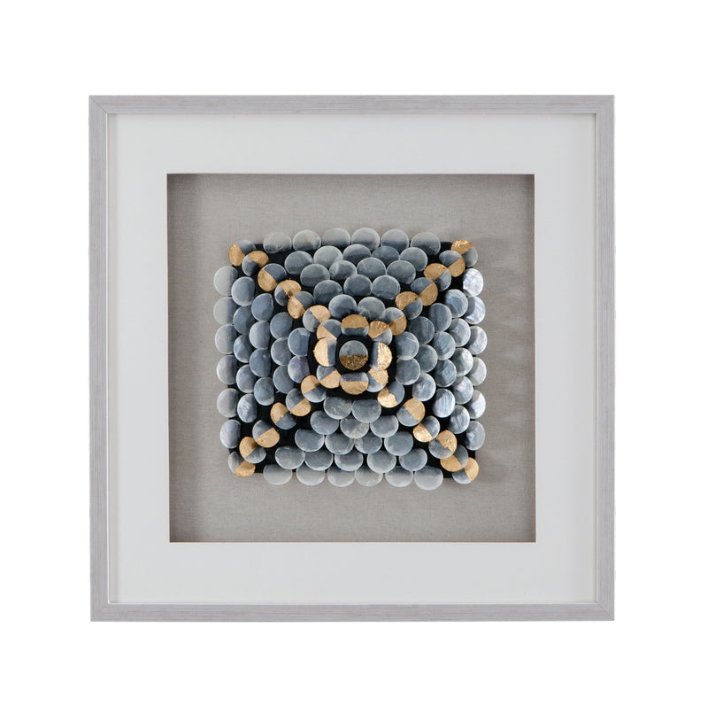 Roselle Canvas Art - Pearl Silver