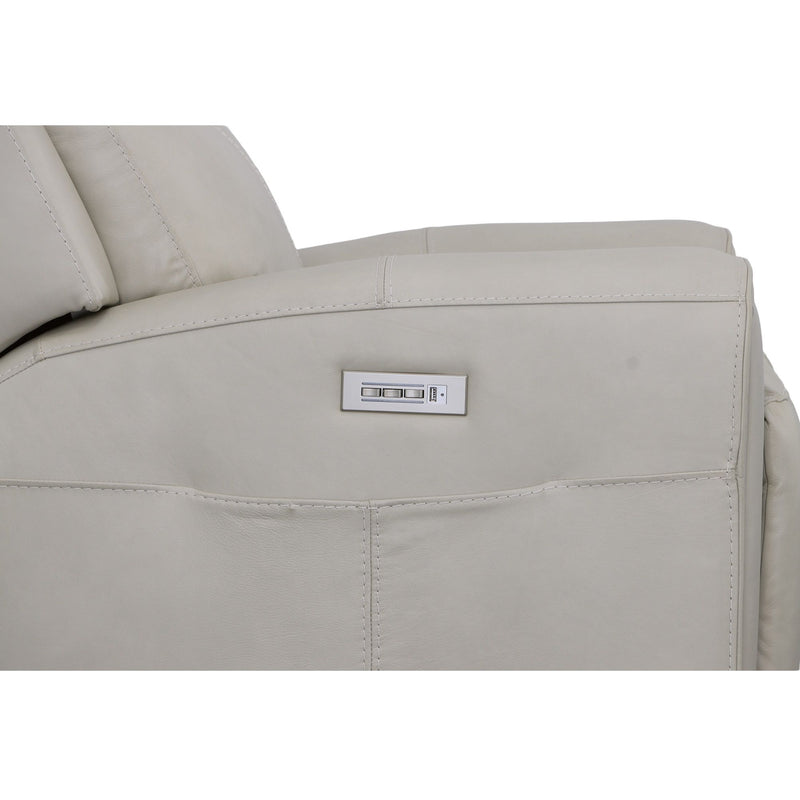 Barnett - Power Recliner With Power Headrest & Lumbar - Timber