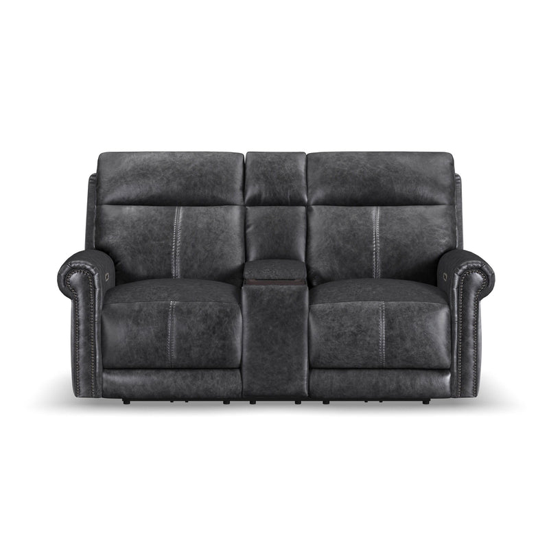 Alexander - Power Reclining Loveseat With Console, Power Headrest & Lumbar