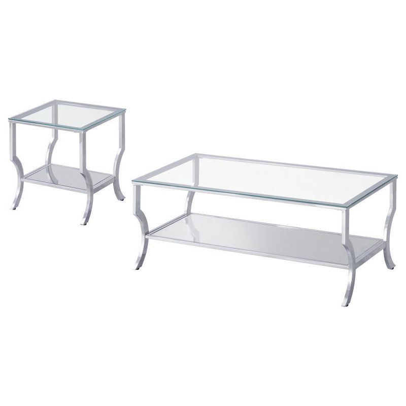 Saide - Glass Top Coffee And End Table Set