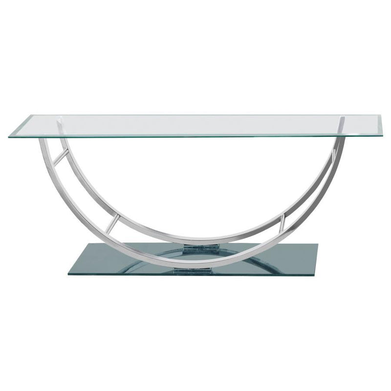 Danville - Rectangular U-Shaped Glass Top Table
