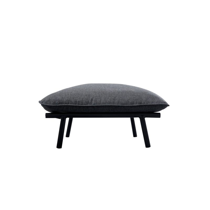 Morgan - Outdoor Ottoman - Charcoal