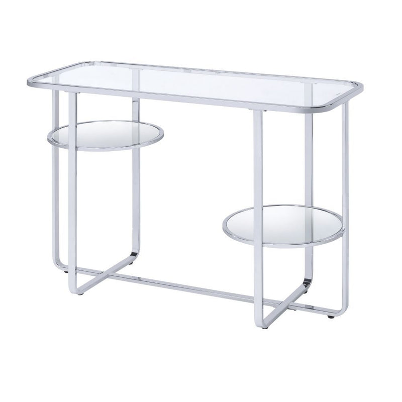 Hollo - Sofa Table - Glass & Chrome