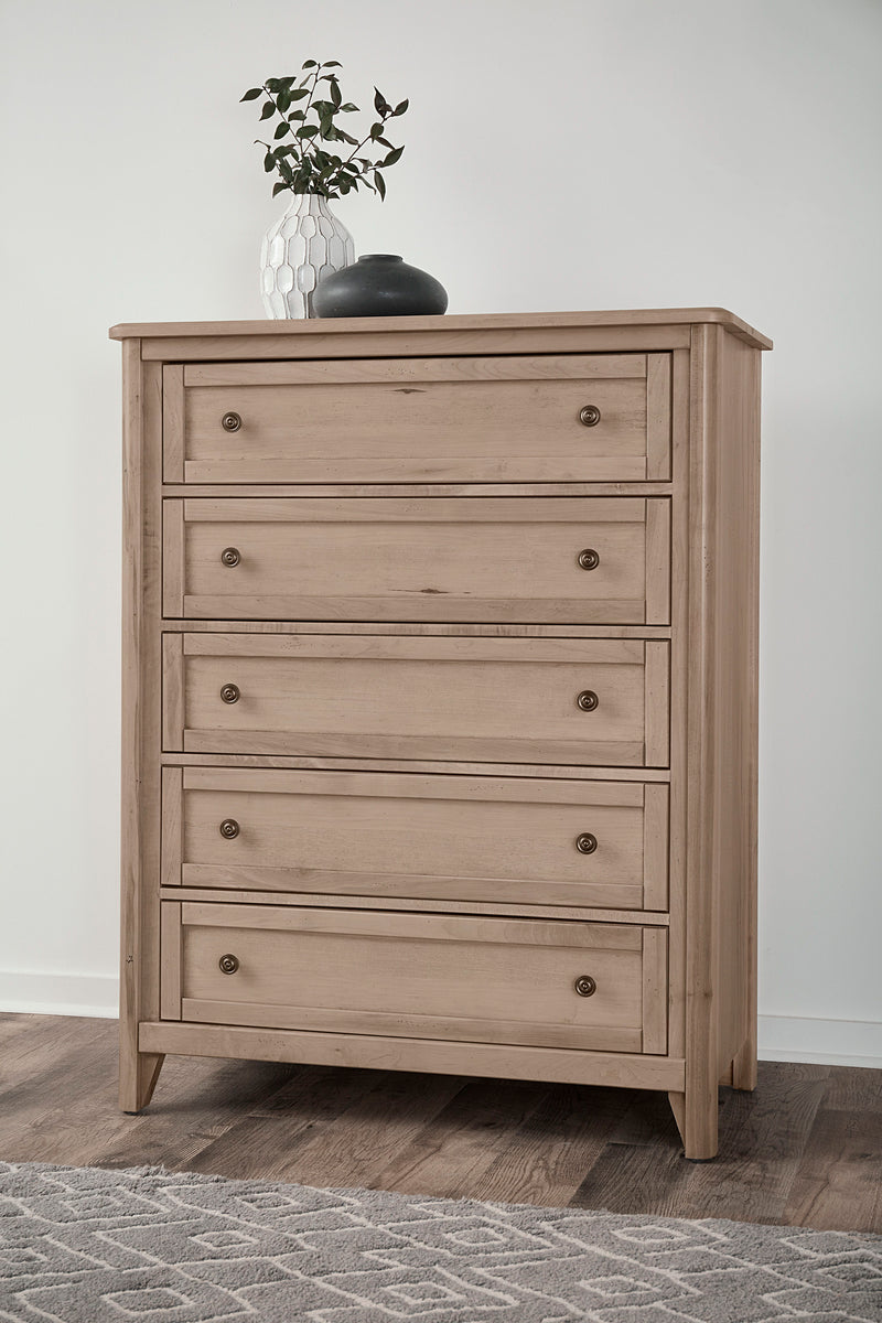 Woodbridge - 5 Drawer Chest - Clear Maple