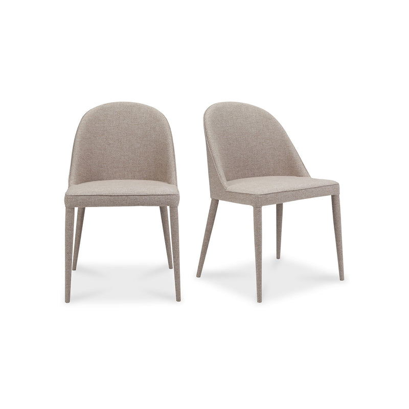 Burton - Fabric Dining Chair (Set of 2) - Light Gray