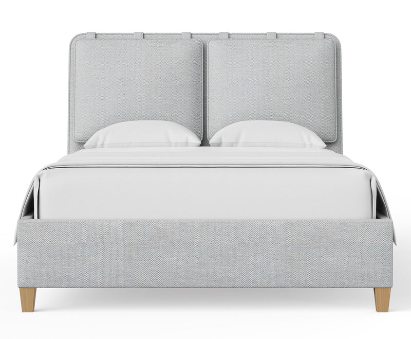 Nordhaven - Upholstered Bed - Nordic Walnut Legs