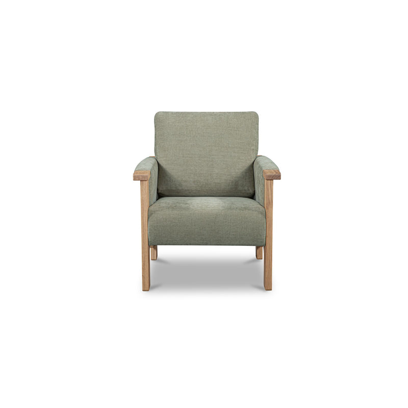 Bauer - Accent Chair - Sage Green / Light Brown