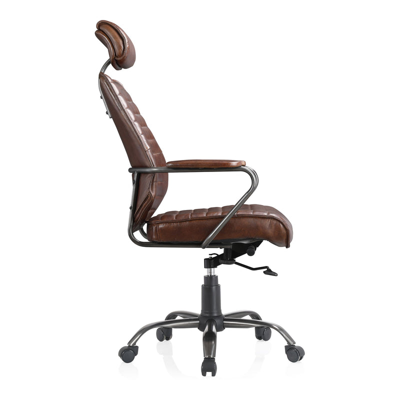 Executive - Leather Office Chair - Dark Brown