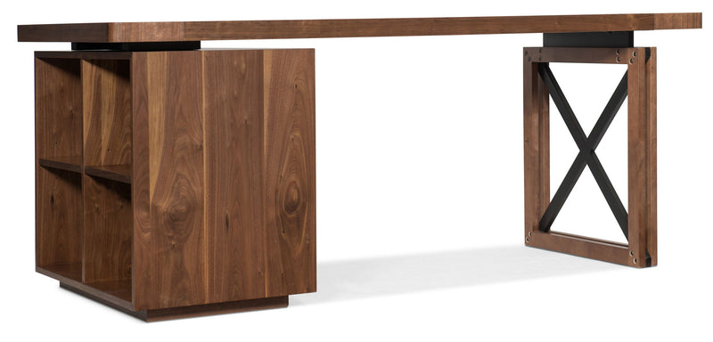 Elon - Bunching Short Bookcase - Dark Brown