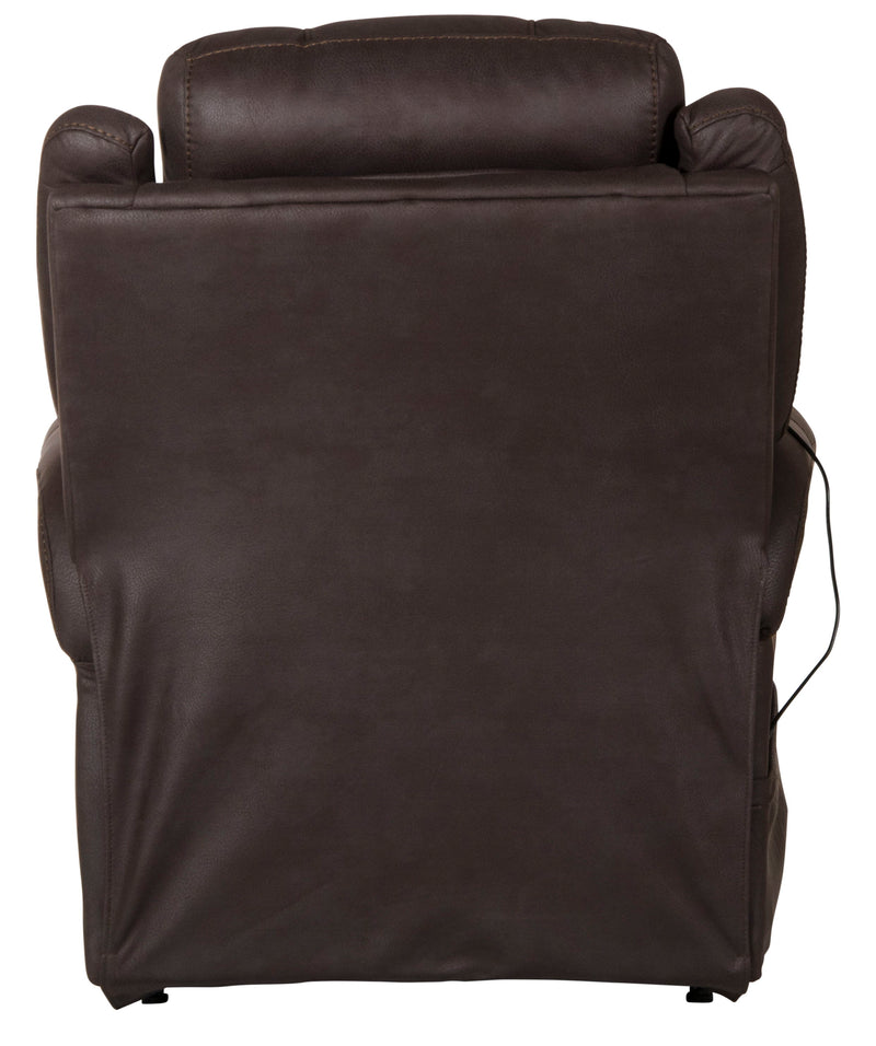 Haywood - Power Headrest Power Lift Lay Flat Recliner With Heat & Massage - Chocolate