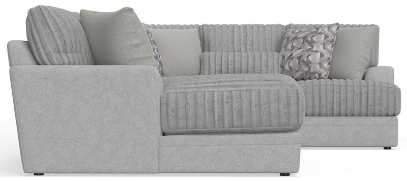 Titan - Sectional With Comfort Coil Seating And Accent Pillows Included